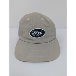 OSFA Vintage New York Jets Logo Baseball Cap Gray 100% Cotton Adjustable NFL